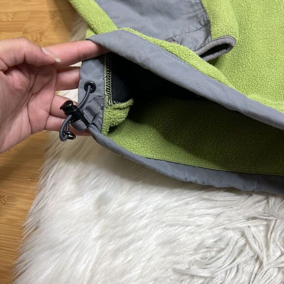 The North Face Jacket Boys XL Green Gray Full Zip Denali Soft Shell Fleece - Picture 9 of 10